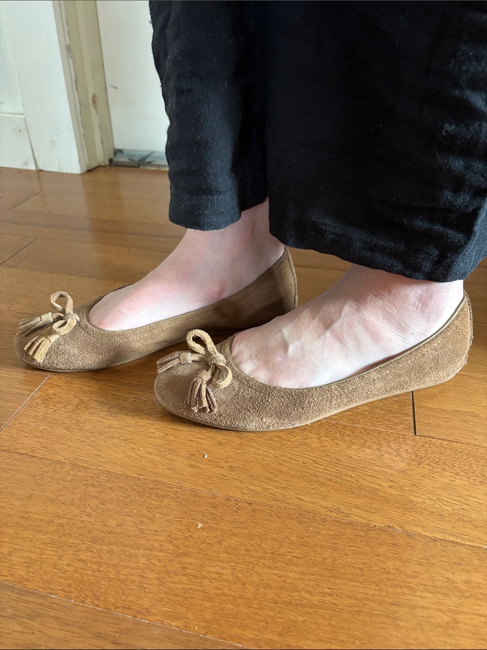Crocs suede ballet flats
